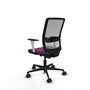 PIQUERAS Y CRESPO Silla de oficina Haches con mecanismo Sincro/Traslack, Morado y Gris
