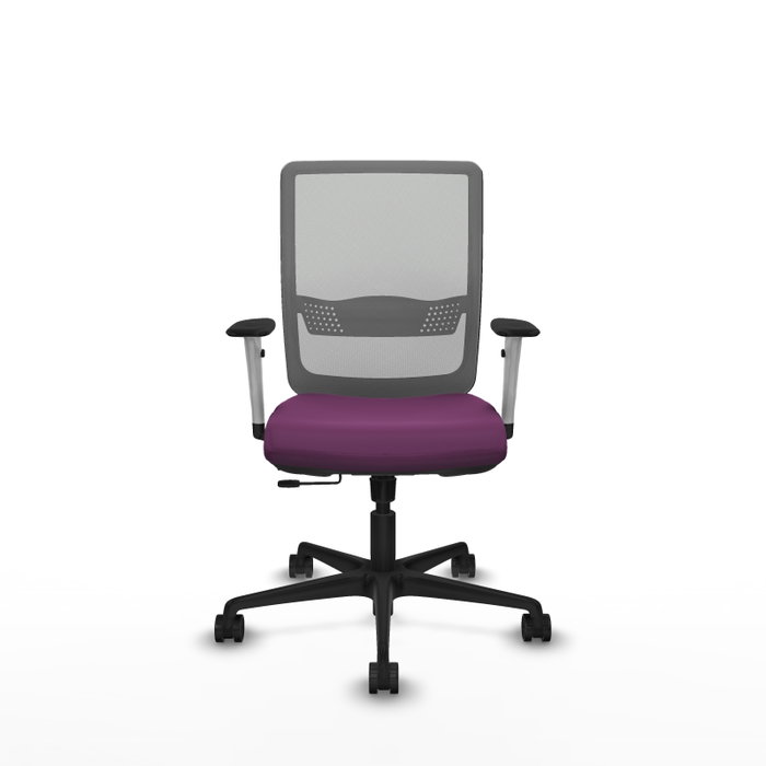 PIQUERAS Y CRESPO Silla de oficina Haches con mecanismo Sincro/Traslack, Morado y Gris