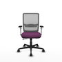 PIQUERAS Y CRESPO Silla de oficina Haches con mecanismo Sincro/Traslack, Morado y Gris