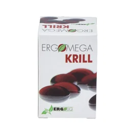 ERGONAT Ergomega Krill 30 Cápsulas - Aceite de Krill con Omega 3, DHA y EPA para la Salud Cardiovascular y Colesterol