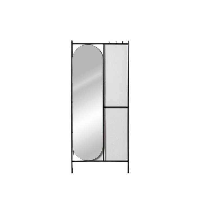 Ixia Espejo Perchero Negro de Metal 70 x 4 x 160,50 cm