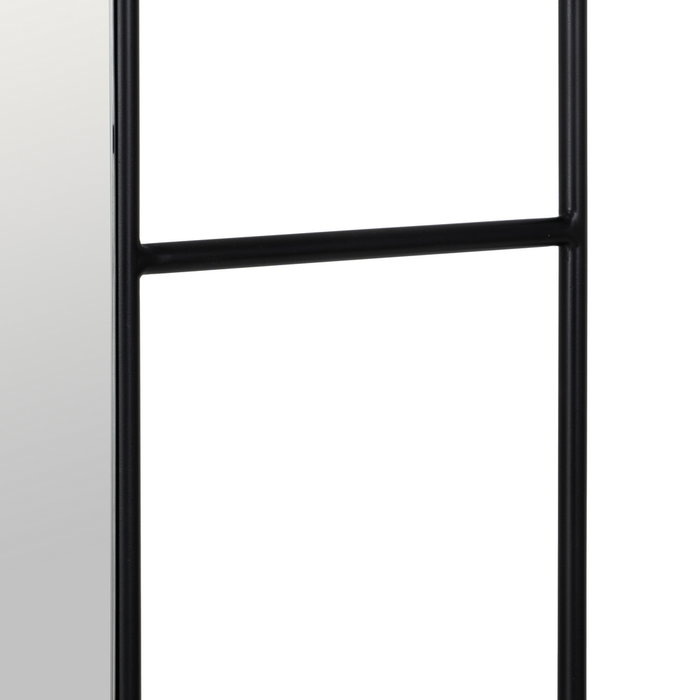 Espejo Perchero Negro Metal Decoración 70 X 4 X 160,50 cm