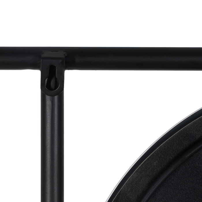 Espejo Perchero Negro Metal Decoración 70 X 4 X 160,50 cm