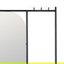 Espejo Perchero Negro Metal Decoración 70 X 4 X 160,50 cm