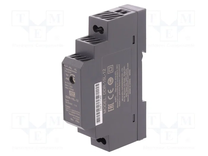 MEAN WELL DDR-15L-12 Convertidor DC/DC 15W 12VDC MEAN WELL DDR-15L-12 Convertidor DC/DC 15W 12VDC
