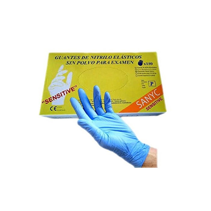 Sanicel Guantes de Nitrilo Sensitive Talla Pequeña Sin Polvo GU103