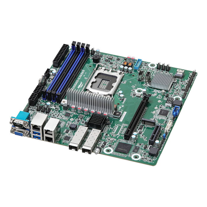 ASRock EC262D4U2-2L2Q/E810 Placa Base micro-ATX con Intel C262, Socket LGA 1700 para Intel Xeon, soporte DDR5 ECC, 4 DIMM, 5x SATA, M.2, SlimSAS, RAID 0/1/5/10