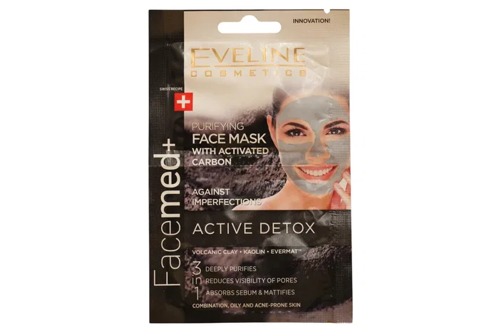 Eveline Cosmetics Set Duo Facemed+ Active Detox Carbon Desintoxicante 2 pzs Eveline Cosmetics Set Duo Facemed+ Active Detox Carbon Desintoxicante 2 pzs