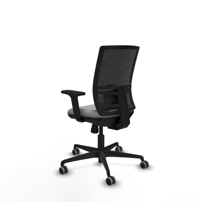PIQUERAS Y CRESPO Silla de oficina Yunquera con mecanismo Sincro, Gris y Negro