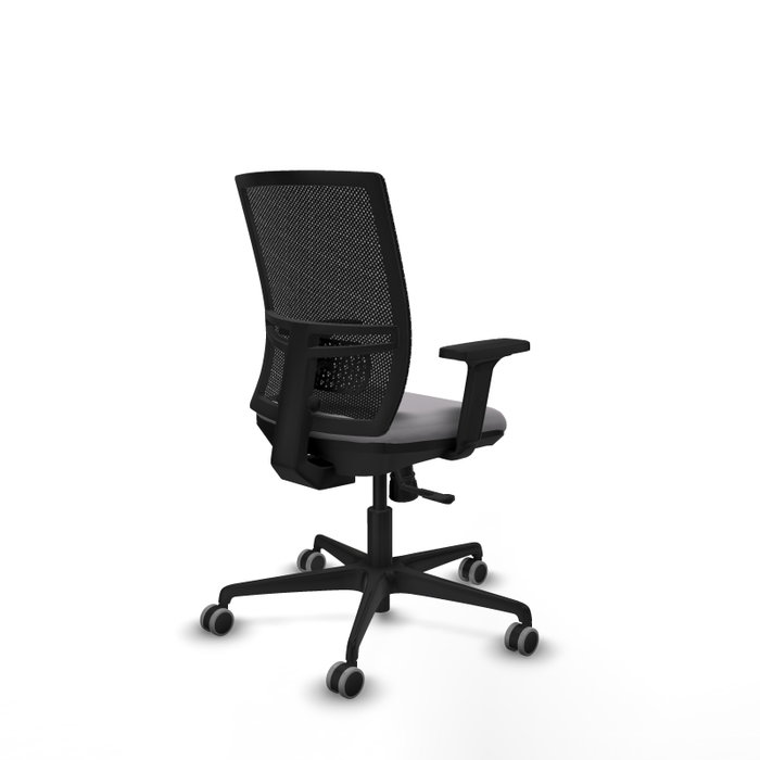 PIQUERAS Y CRESPO Silla de oficina Yunquera con mecanismo Sincro, Gris y Negro