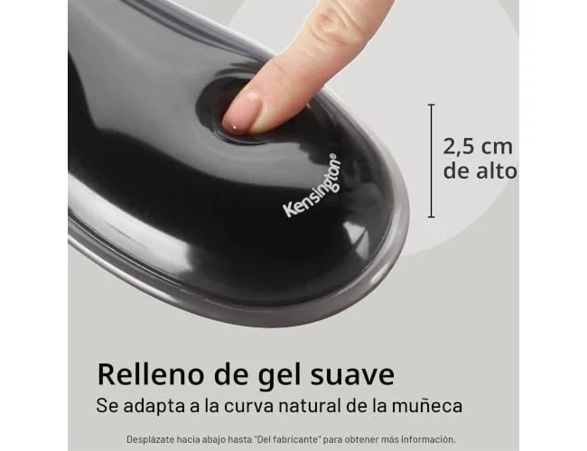 Kensington Duo Gel Reposamuñecas para Teclado - Azul/Negro Kensington Duo Gel Reposamuñecas para Teclado - Azul/Negro