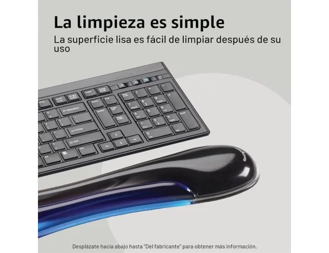 Kensington Duo Gel Reposamuñecas para Teclado - Azul/Negro Kensington Duo Gel Reposamuñecas para Teclado - Azul/Negro
