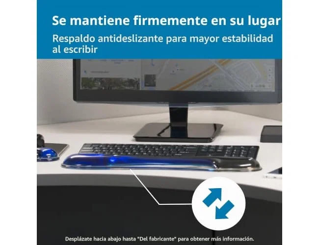 Kensington Duo Gel Reposamuñecas para Teclado - Azul/Negro Kensington Duo Gel Reposamuñecas para Teclado - Azul/Negro