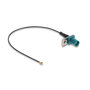 DeLOCK 90734 Cable de antena coaxial FAKRA Z a I-PEX MHF1 20 cm