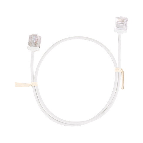 LogiLink Cable de parcheo Cat.6A U/UTP Slim High-Flex, 1,5 m, blanco