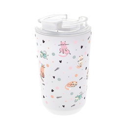 AUREA Vaso térmico interior cerámico 400ml Ice Dot & Meow