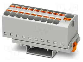 PHOENIX CONTACT PTFIX 10/18X4-NS35 GY Conector de carril Gris