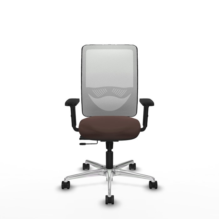 PIQUERAS Y CRESPO Silla de oficina Zulema con mecanismo Sincro/Traslack Marrón y Blanco PIQUERAS Y CRESPO Silla de oficina Zulema con mecanismo Sincro/Traslack Marrón y Blanco
