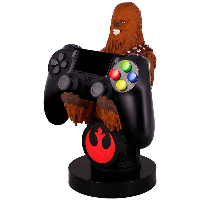 EXQUISITE GAMING Cable Guy Soporte Figura Chewbacca Star Wars 20cm para Mandos y Smartphones EXQUISITE GAMING Cable Guy Soporte Figura Chewbacca Star Wars 20cm para Mandos y Smartphones