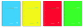 PACSA Pack de 4 cuadernos espiral A4 de 160 hojas con tapa extradura