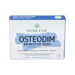 DIMEFAR Osteodim Bienestar Oseo 30 Cápsulas con Vitamina D y K2