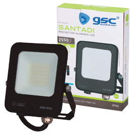 GSC Evolution Proyector LED Santadi 20W 6500K IP65 Negro