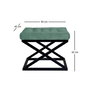 Atelier Del Sofa Black, Green v2 Pouffe