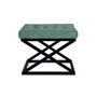 Atelier Del Sofa Black, Green v2 Pouffe