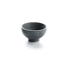 Bol con pie Gris en Piedra (Set de 4)