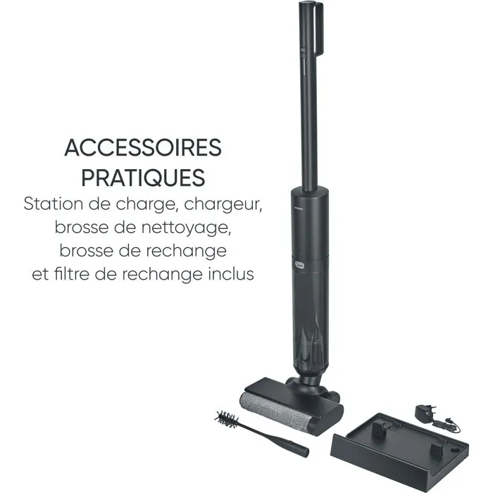 Severin SC7177 Limpiador de suelos inalámbrico 150 W hasta 20 min autonomía depósito 400 ml negro/gris