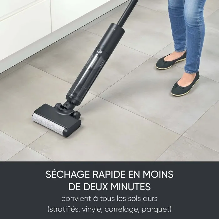 Severin SC7177 Limpiador de suelos inalámbrico 150 W hasta 20 min autonomía depósito 400 ml negro/gris