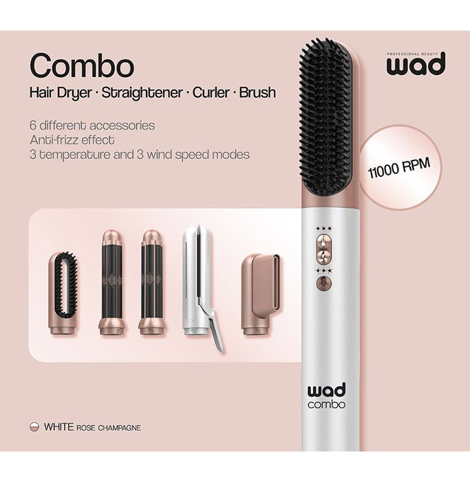 Wad Professional Beauty Combo 6 en 1 Hair Dryer WAD Wad Professional Beauty Combo 6 en 1 Hair Dryer WAD