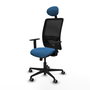 PIQUERAS Y CRESPO Silla de oficina Zulema Azul claro y Negro