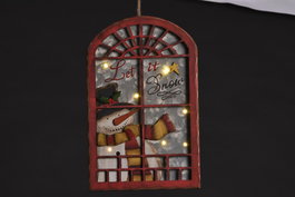 DKD Home Decor Decoracion Colgante Navidad Tradicional Verde Rojo 3 x 30 x 19.5 cm (6 Unidades)