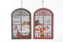 DKD Home Decor Decoración Colgante LED 19,5x3x30 con 7 LEDs Surtido de 2