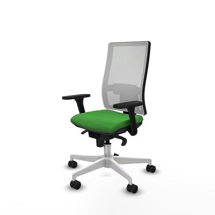 PIQUERAS Y CRESPO Silla de oficina Horna con mecanismo Sincro, Verde y Blanco PIQUERAS Y CRESPO Silla de oficina Horna con mecanismo Sincro, Verde y Blanco