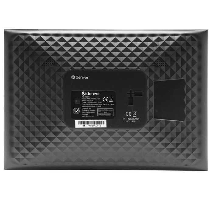 Denver Frameo PFF-1063BLACK Portarretratos Digital de 10,1 Pulgadas, 16 GB, Negro Denver Frameo PFF-1063BLACK Portarretratos Digital de 10,1 Pulgadas, 16 GB, Negro