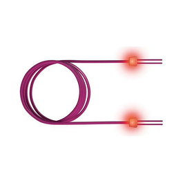 Sacon LSD42200020 - Cable de Fibra Óptica Duplex OM4 50/125 µm, LC/LC, 2 m, Violeta, LSZH