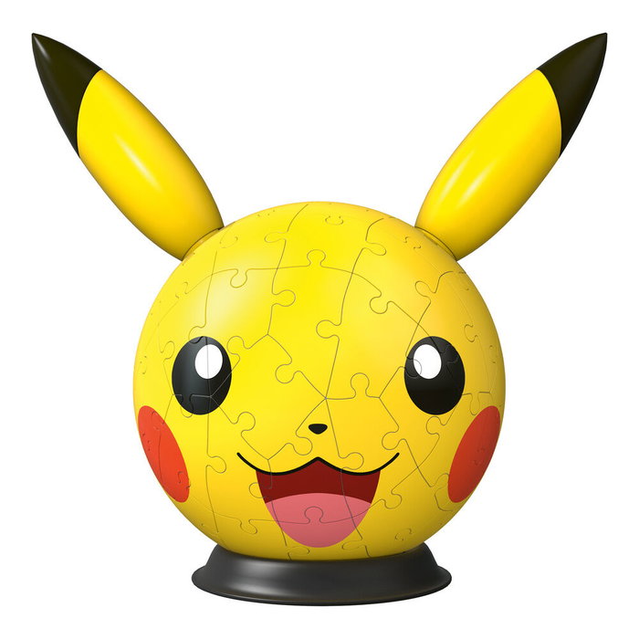 Ravensburger Puzzle 3D Pokémon Pikachu Con Orejas, 72 piezas