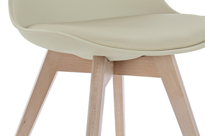 DKD Home Decor Silla Scandi Beige Natural 55 x 83 x 48 cm