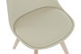 DKD Home Decor Silla Scandi Beige Natural 55 x 83 x 48 cm