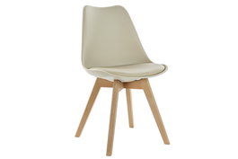 DKD Home Decor Silla Scandi Beige Natural 55 x 83 x 48 cm
