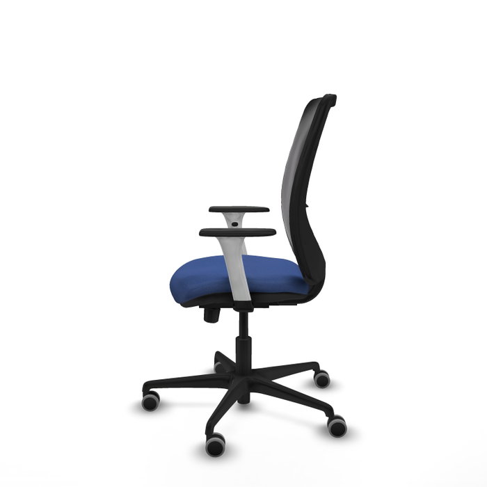 PIQUERAS Y CRESPO Silla de oficina Zulema con mecanismo Sincro/Traslack, Azul marino y Negro