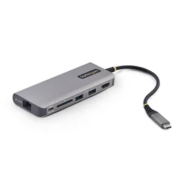StarTech.com 177B-USBC-MULTIPORT Base para portátil y replicador de puertos USB 3.2 Gen 2 Type-C Gris