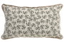 DKD Home Decor Cojín Algodón y Yute 30x50 Blanco, Verde y Natural (Pack de 2)