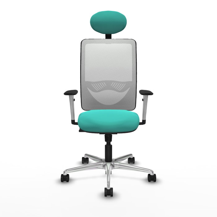 PIQUERAS Y CRESPO Silla de oficina Zulema Turquesa y Blanco PIQUERAS Y CRESPO Silla de oficina Zulema Turquesa y Blanco
