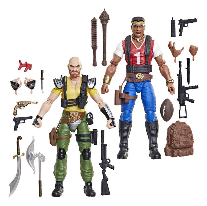 Hasbro Set de 2 Figuras G.I. Joe Classified Series David Red Dog Taputapu y Varujan Taurus Ayvazyan