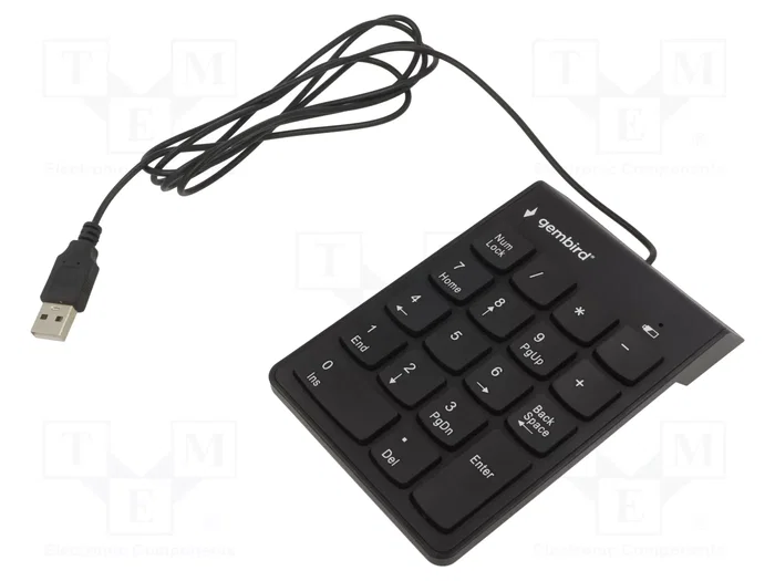 Gembird KPD-U-03 Teclado Numérico USB 18 Teclas Negro