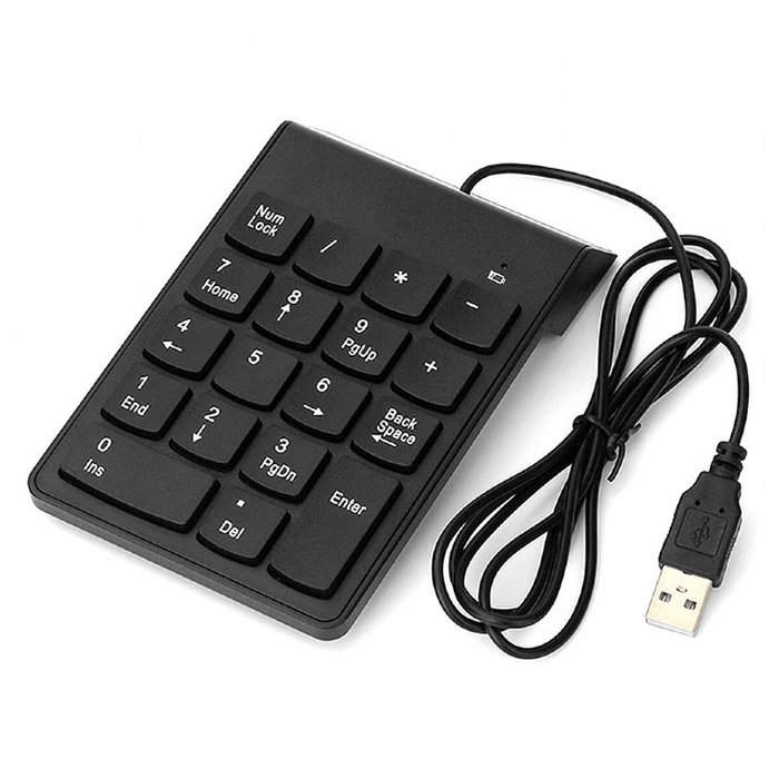 Gembird KPD-U-03 Teclado Numérico USB 18 Teclas Negro Slim