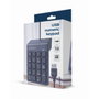 Gembird KPD-U-03 Teclado Numérico USB 18 Teclas Negro Slim